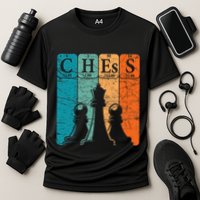 Chess Periodic Table Elements Nerd Chess Player Vintage Performance Shirt