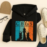 Chess Periodic Table Elements Nerd Chess Player Vintage Hoodie