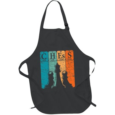 Chess Periodic Table Elements Nerd Chess Player Vintage Apron