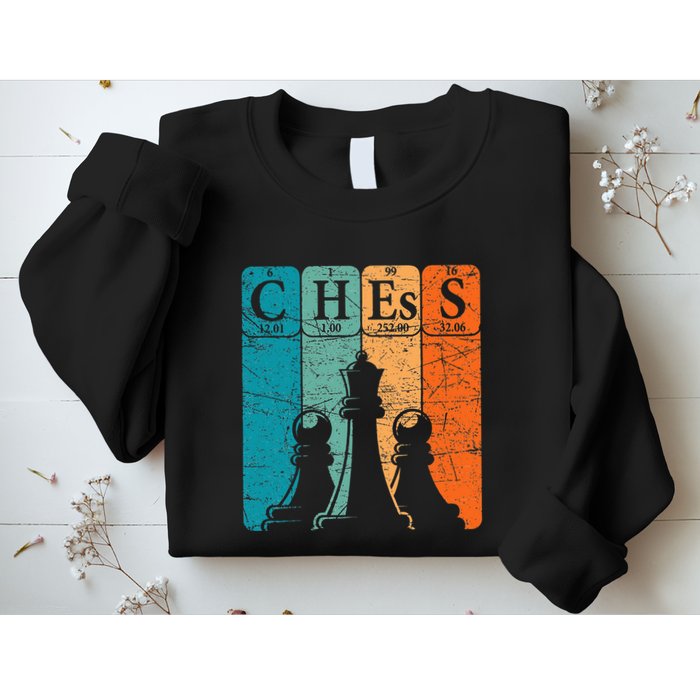 Chess Periodic Table Elements Nerd Chess Player Vintage Sweatshirt