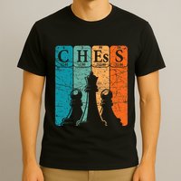 Chess Periodic Table Elements Nerd Chess Player Vintage T-Shirt