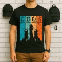 Chess Periodic Table Elements Nerd Chess Player Vintage T-Shirt