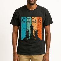 Chess Periodic Table Elements Nerd Chess Player Vintage Tall T-Shirt