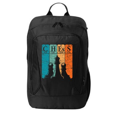 Chess Periodic Table Elements Nerd Chess Player Vintage City Backpack