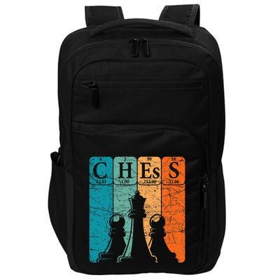 Chess Periodic Table Elements Nerd Chess Player Vintage Impact Tech Backpack