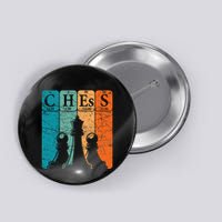 Chess Periodic Table Elements Nerd Chess Player Vintage Button