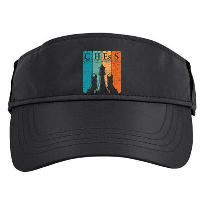 Chess Periodic Table Elements Nerd Chess Player Vintage Adult Drive Performance Visor