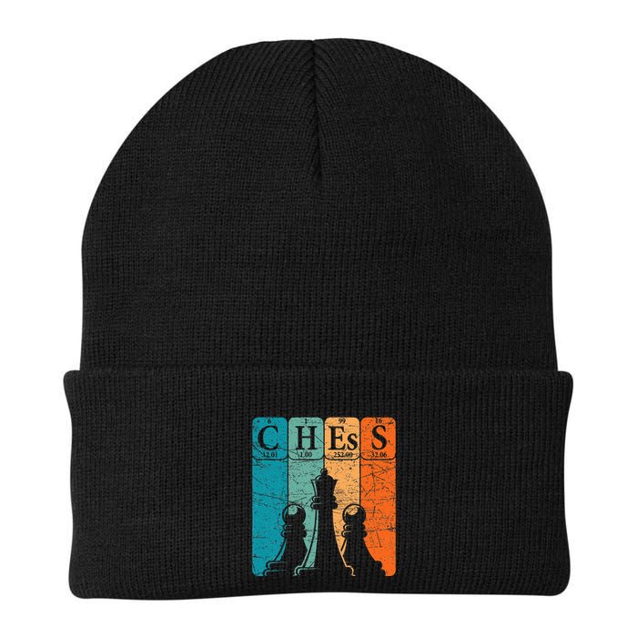 Chess Periodic Table Elements Nerd Chess Player Vintage Beanie