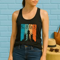 Chess Periodic Table Elements Nerd Chess Player Vintage Womens Tank Top