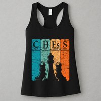 Chess Periodic Table Elements Nerd Chess Player Vintage Womens Tank Top