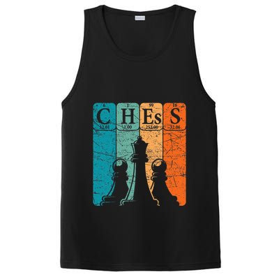 Chess Periodic Table Elements Nerd Chess Player Vintage PosiCharge Competitor Tank