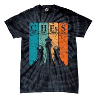 Chess Periodic Table Elements Nerd Chess Player Vintage Tie-Dye T-Shirt