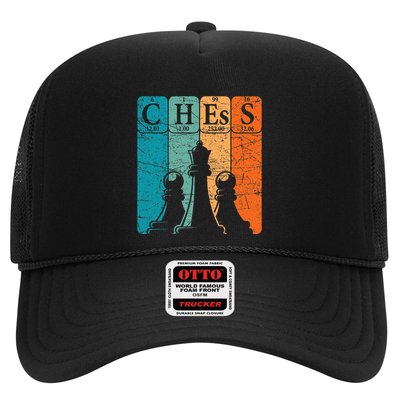 Chess Periodic Table Elements Nerd Chess Player Vintage Trucker Hat