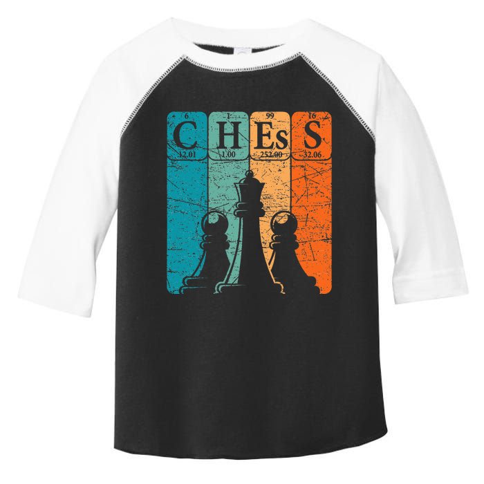 Chess Periodic Table Elements Nerd Chess Player Vintage Toddler Fine Jersey T-Shirt