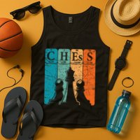 Chess Periodic Table Elements Nerd Chess Player Vintage Tank Top
