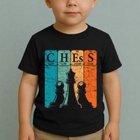 Chess Periodic Table Elements Nerd Chess Player Vintage Toddler T-Shirt
