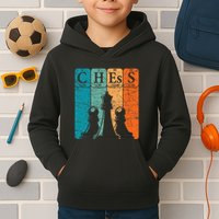 Chess Periodic Table Elements Nerd Chess Player Vintage Kids Hoodie