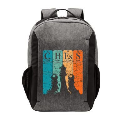 Chess Periodic Table Elements Nerd Chess Player Vintage Vector Backpack