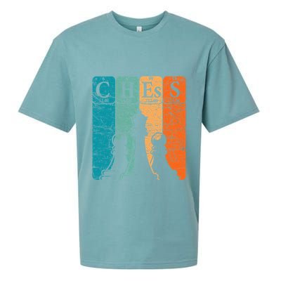 Chess Periodic Table Elements Nerd Chess Player Vintage Sueded Cloud Jersey T-Shirt