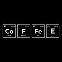 Coffee Periodic Table Elements Funny Science Geek Nerd Gifts Full-Length Apron With Pockets