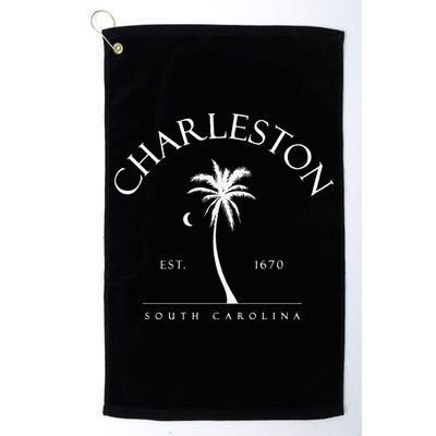 Charleston Palm Tree Swimming Scuba Novelty Gift SC Golf Towel