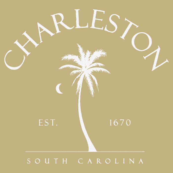 Charleston Palm Tree Swimming Scuba Novelty Gift SC Cooling Performance Crew T-Shirt
