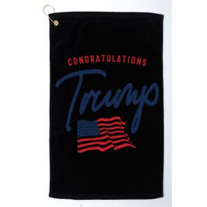 Congratulations President Trump 2024 Platinum Collection Golf Towel