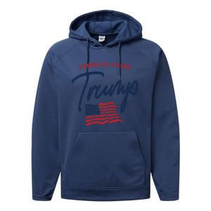 Congratulations President Trump 2024 Performance Fleece Hoodie