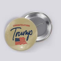 Congratulations President Trump 2024 Button