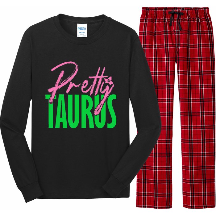 Cute pretty taurus zodiac signs aka funny Long Sleeve Pajama Set