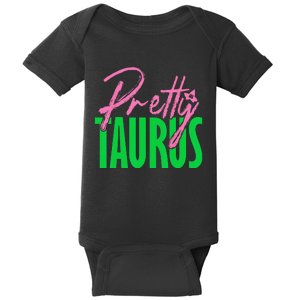 Cute pretty taurus zodiac signs aka funny Baby Bodysuit