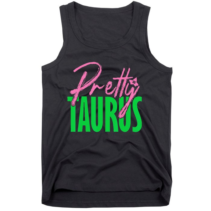 Cute pretty taurus zodiac signs aka funny Tank Top