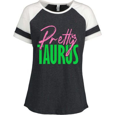 Cute pretty taurus zodiac signs aka funny Enza Ladies Jersey Colorblock Tee