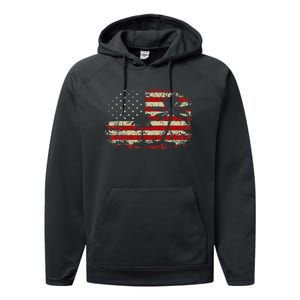 Coconut Palm Tree Comma La Kamala Harris For President 2024 Performance Fleece Hoodie