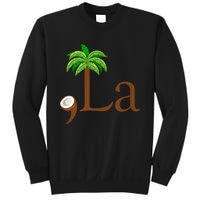 Coconut Palm Tree Comma + La Kamala Harris President 2024 Sweatshirt