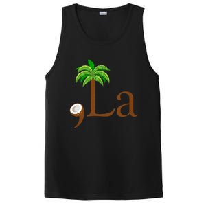 Coconut Palm Tree Comma + La Kamala Harris President 2024 PosiCharge Competitor Tank