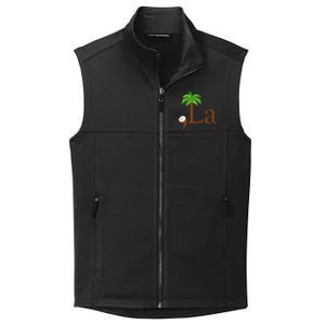 Coconut Palm Tree Comma + La Kamala Harris President 2024 Collective Smooth Fleece Vest