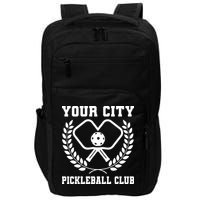 Custom Pickleball Team Personalize City Name Impact Tech Backpack