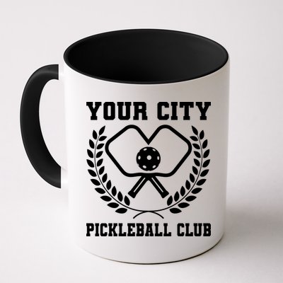 Custom Pickleball Team Personalize City Name Mug