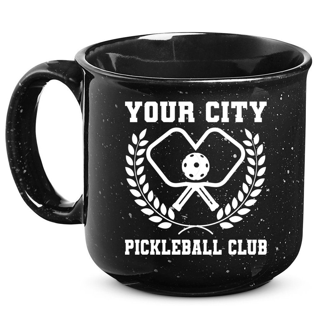 Custom Pickleball Team Personalize City Name 15oz Campfire Ceramic Mug