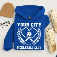 Custom Pickleball Team Personalize City Name Hoodie