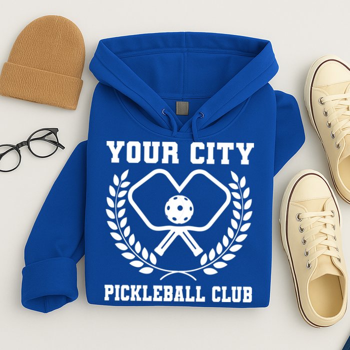 Custom Pickleball Team Personalize City Name Hoodie