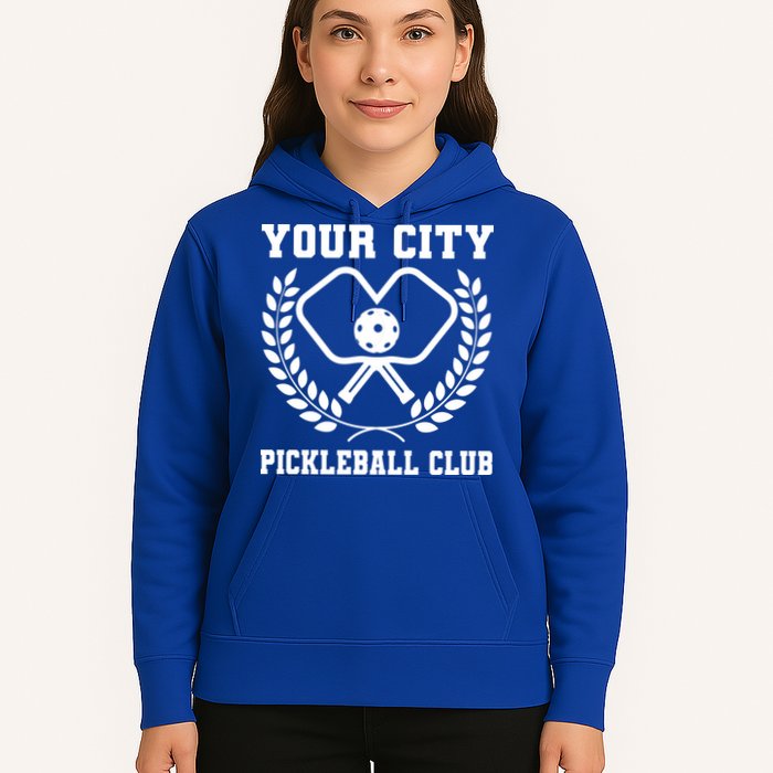 Custom Pickleball Team Personalize City Name Hoodie