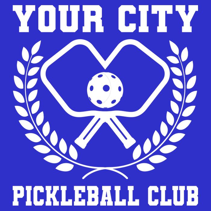 Custom Pickleball Team Personalize City Name Button