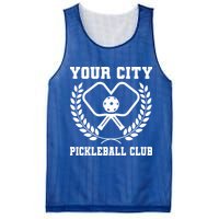 Custom Pickleball Team Personalize City Name Mesh Reversible Basketball Jersey Tank