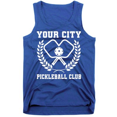 Custom Pickleball Team Personalize City Name Tank Top