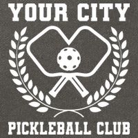Custom Pickleball Team Personalize City Name Cotton Canvas Backpack
