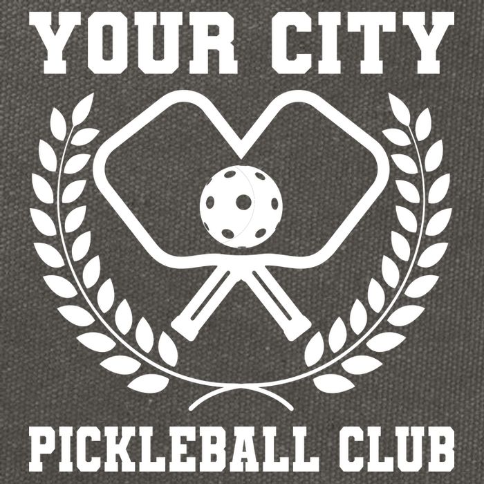 Custom Pickleball Team Personalize City Name Cotton Canvas Backpack
