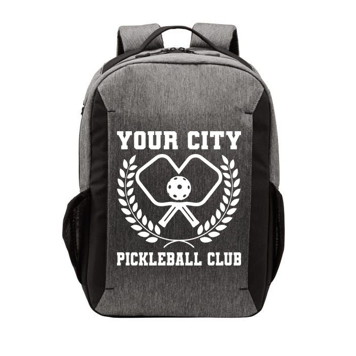 Custom Pickleball Team Personalize City Name Vector Backpack