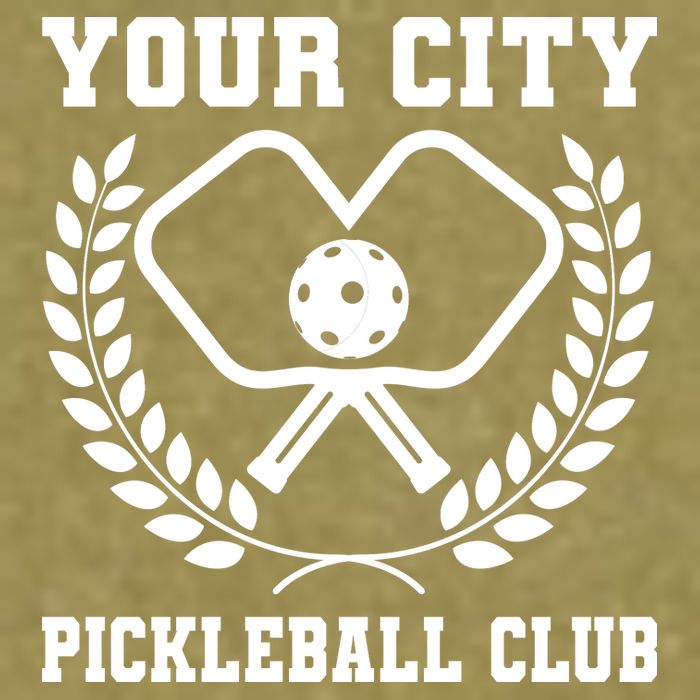 Custom Pickleball Team Personalize City Name Garment-Dyed Women's Muscle Tee